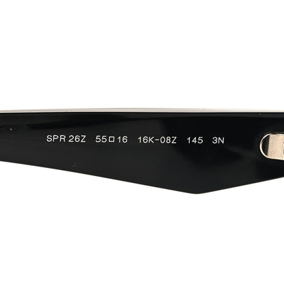Prada Acetate Oval Sunglasses SPR 26Z Black 6 of 7