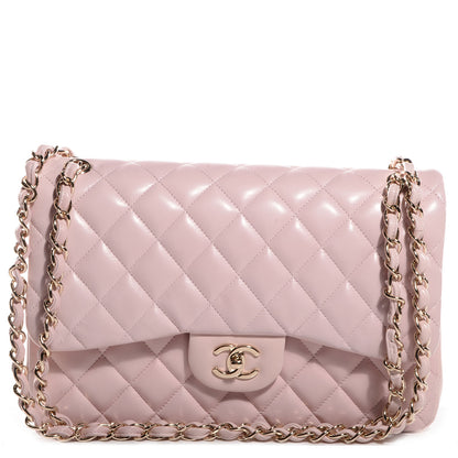 Chanel Lambskin Quilted Jumbo Double Flap Light Pink 1 of 9
