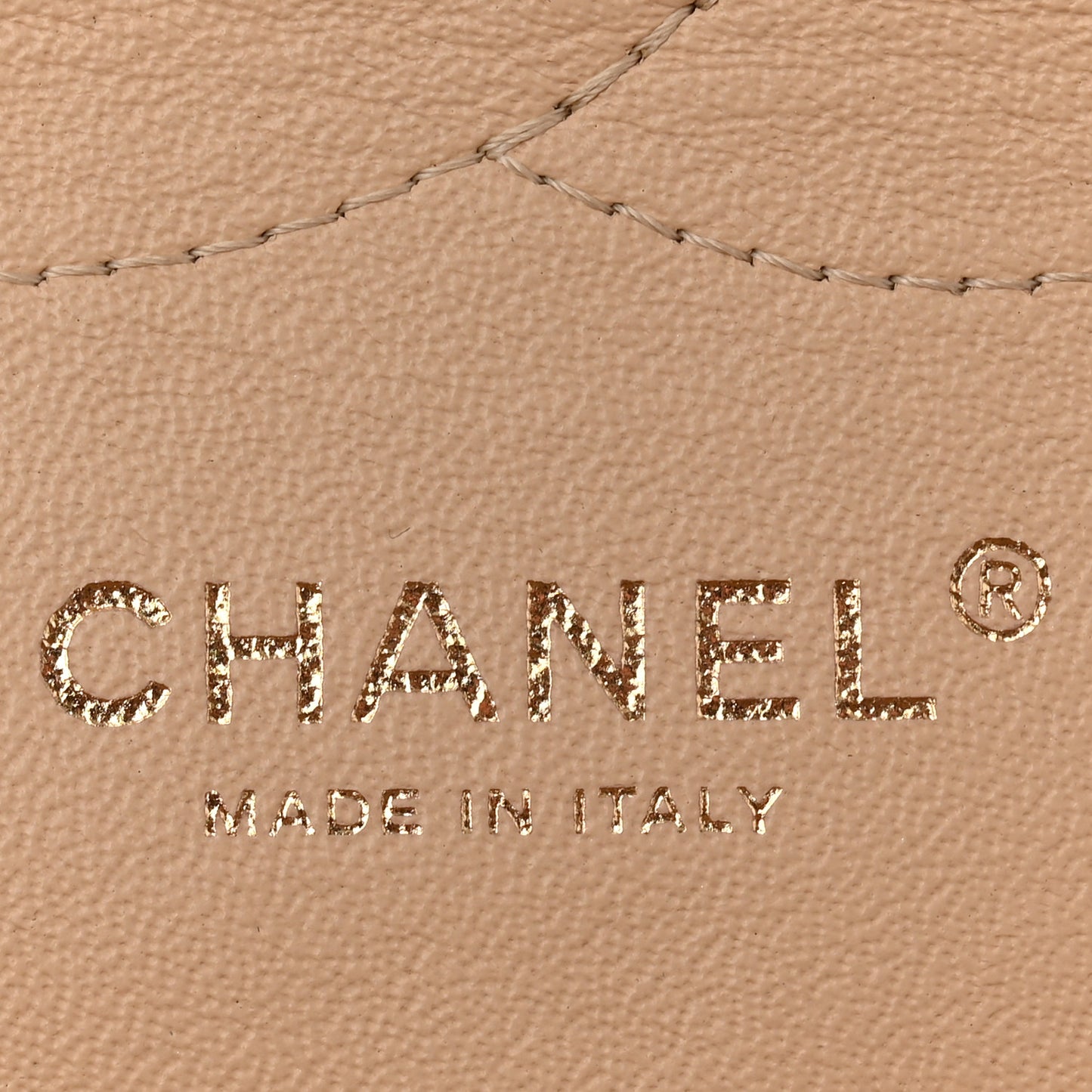 Caviar Quilted Jumbo Double Flap Beige Clair