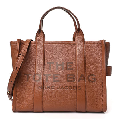 Marc Jacobs Grained Calfskin Medium The Tote Bag Argan Oil 1 of 10