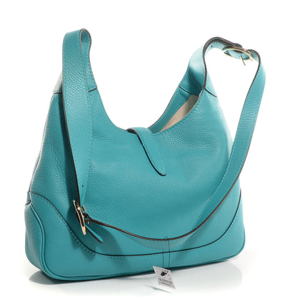 Gucci Calfskin Medium Jackie O Hobo Light Blue 3 of 7