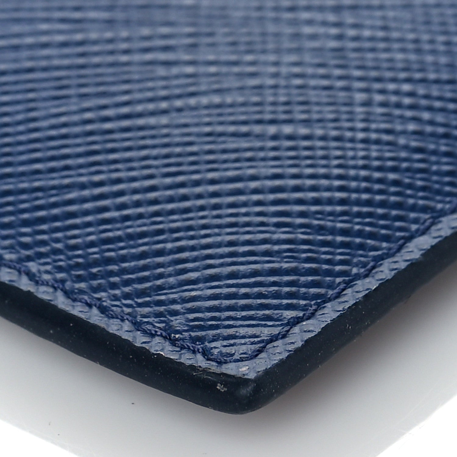 Prada Saffiano Card Holder Bleuette 9 of 11