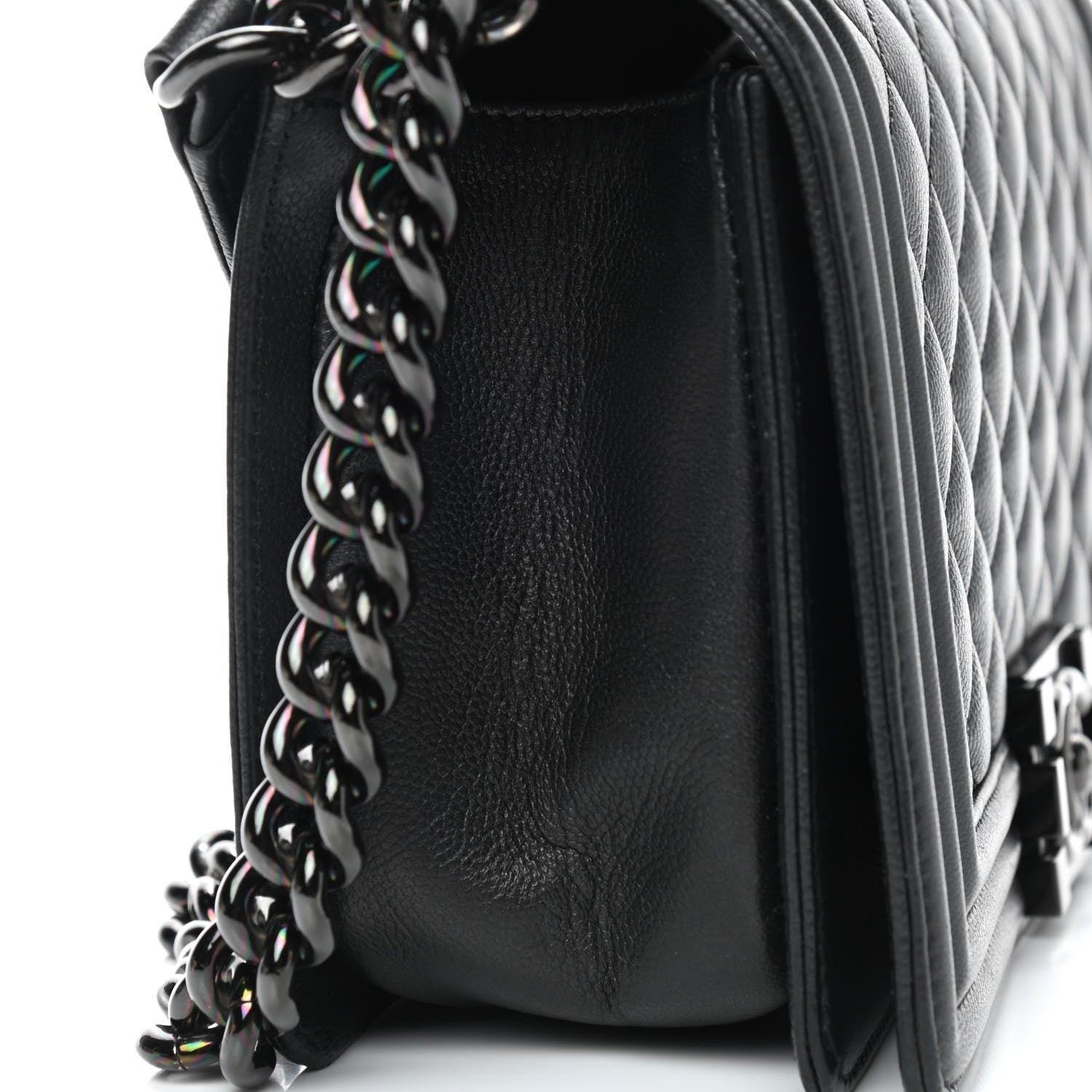 Chanel Caviar Quilted Medium Boy Flap So Black 10 of 12
