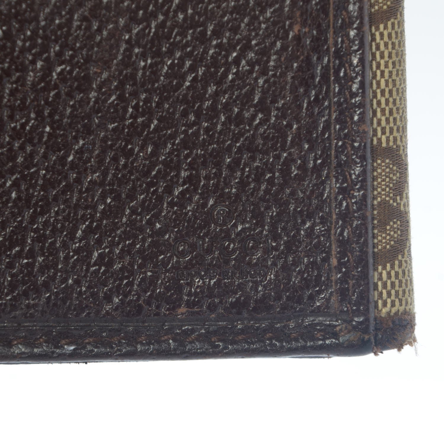 Gucci Monogram Metal Bar Continental Flap Wallet Beige Ebony Dark Brown 6 of 15