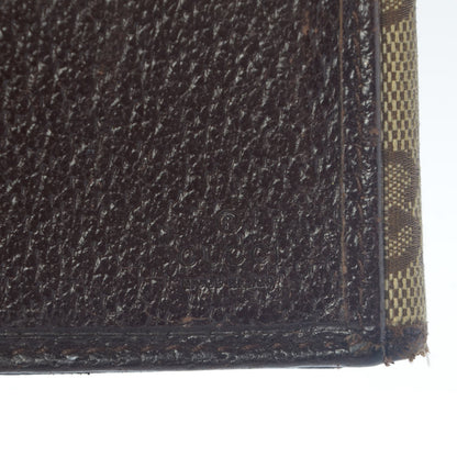 Gucci Monogram Metal Bar Continental Flap Wallet Beige Ebony Dark Brown 6 of 15
