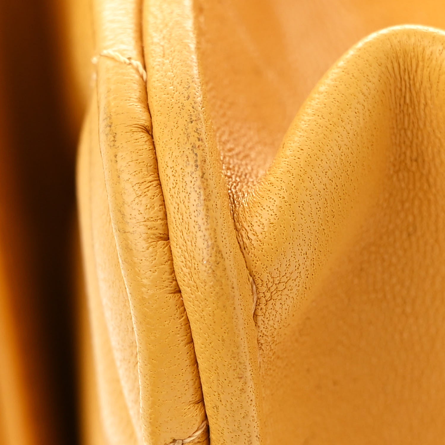 Chanel Lambskin Quilted Flap Phone Holder With Chain Yellow 12 of 15