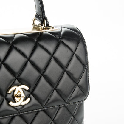 Chanel Lambskin Quilted Medium Trendy CC Flap Dual Handle Bag Black 20 of 20