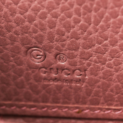 Gucci Monogram Dollar Calfskin Zip Around Wallet Beige Ebony Soft Pink 6 of 6