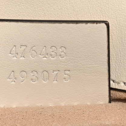 Gucci Calfskin Matelasse Super Mini GG Marmont Shoulder Bag White 7 of 11