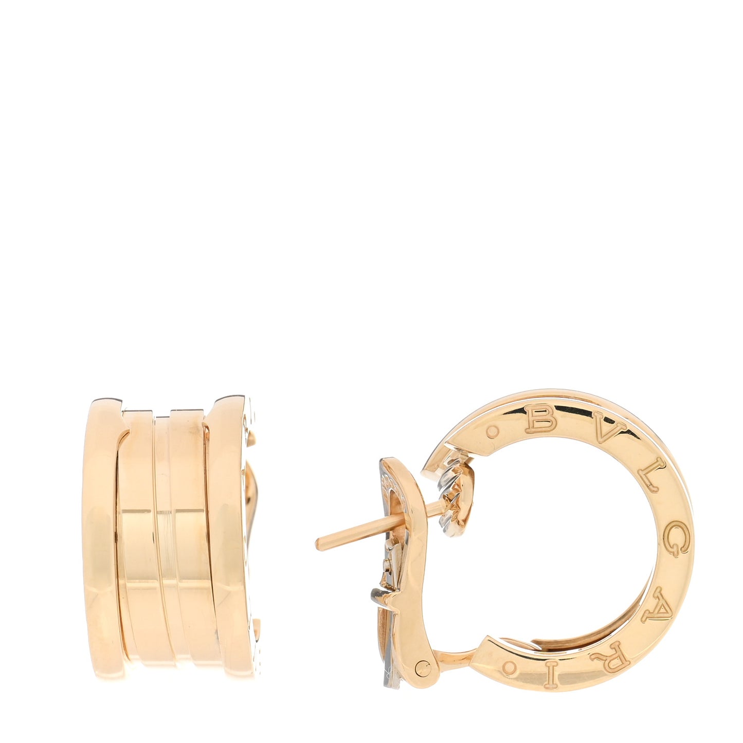 18K Yellow Gold B.Zero1 Hoop Earrings