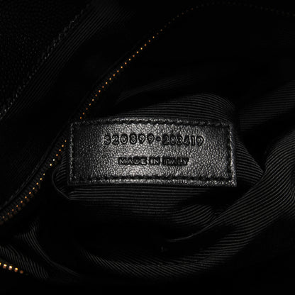 Saint Laurent Grain de Poudre North/South Medium Museum Tote Black 7 of 7