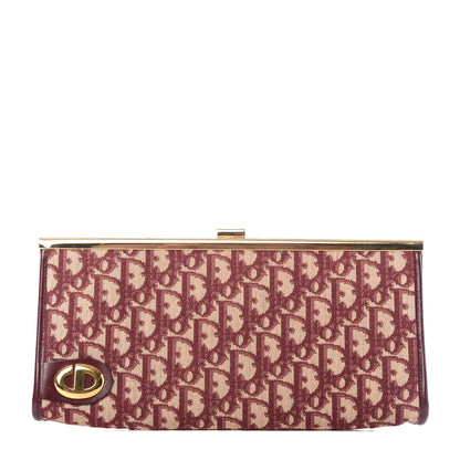 Christian Dior Monogram Clutch Burgundy 1 of 6