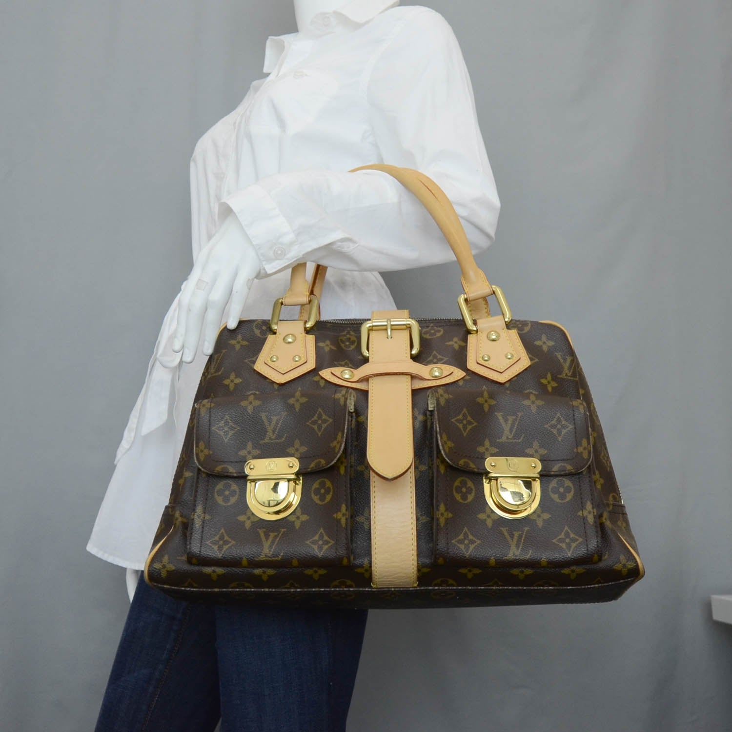 Louis Vuitton Monogram Manhattan GM 2 of 8