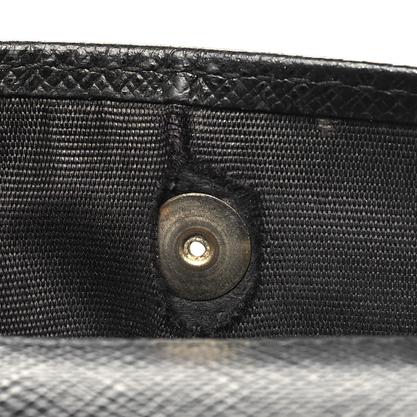 Saffiano Metal Bi-Fold Wallet Black