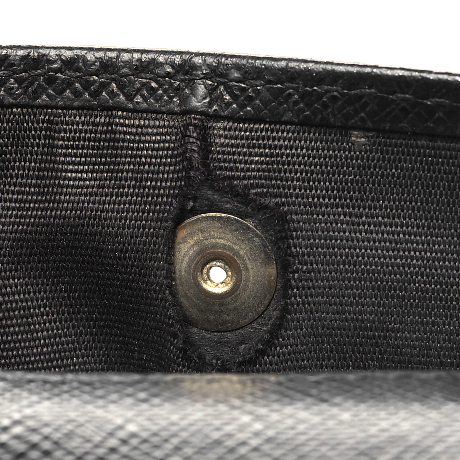 Prada Saffiano Metal Bi-Fold Wallet Black 10 of 11