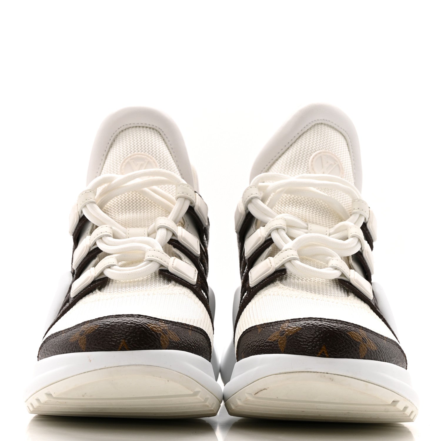 Louis Vuitton Patent Monogram LV Archlight Sneakers 38 White 2 of 12