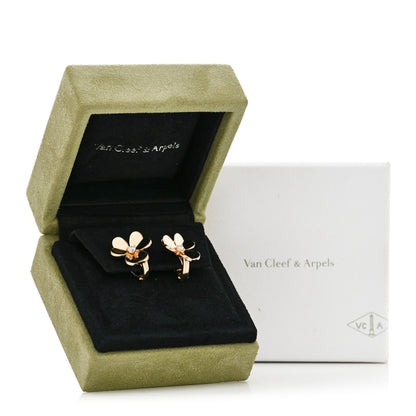 Van Cleef & Arpels 18K Yellow Gold Diamond Small Frivole Earrings 5 of 5