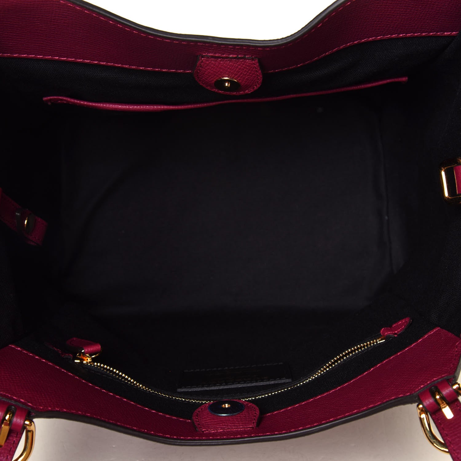Burberry Grainy Calfskin House Check Small Canterbury Tote Berry Pink 4 of 5