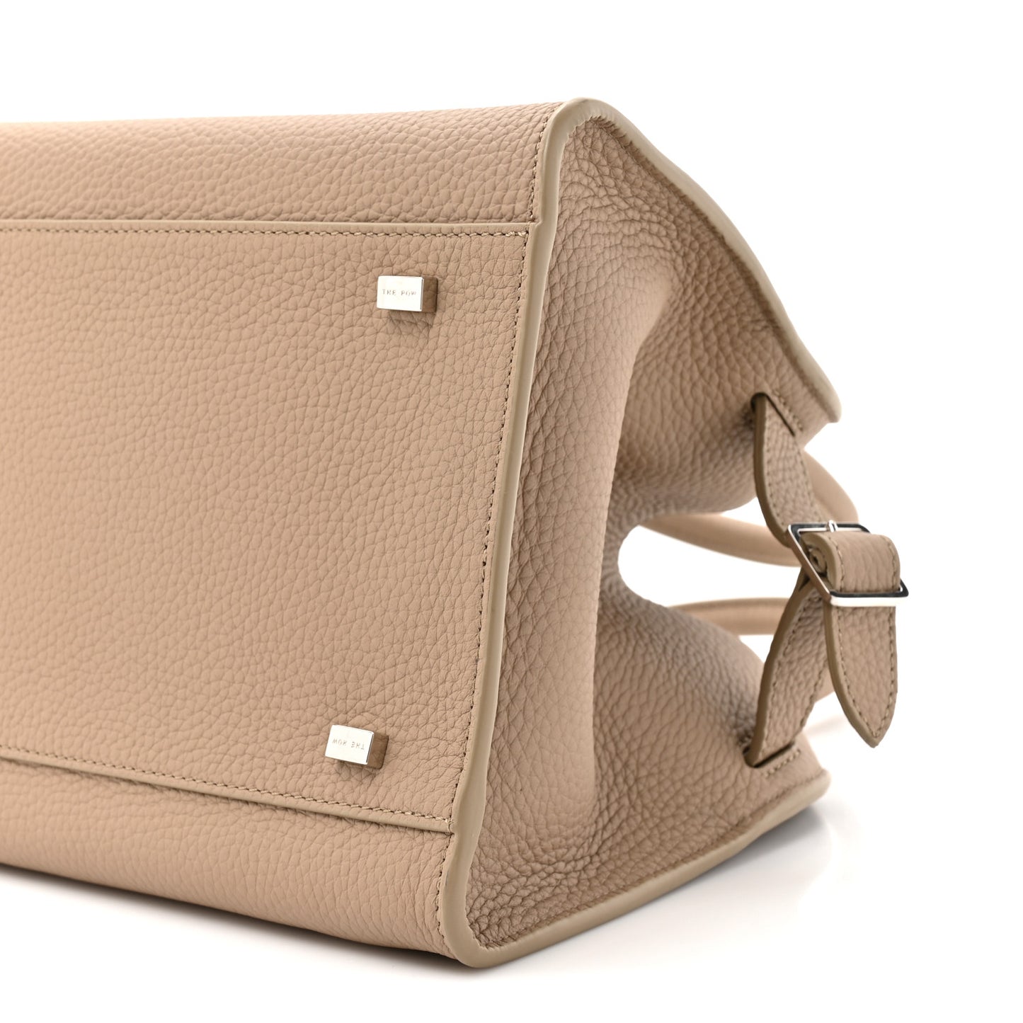 Grained Calfskin Soft Margaux 10 Bag Dark Taupe Dark Taupe