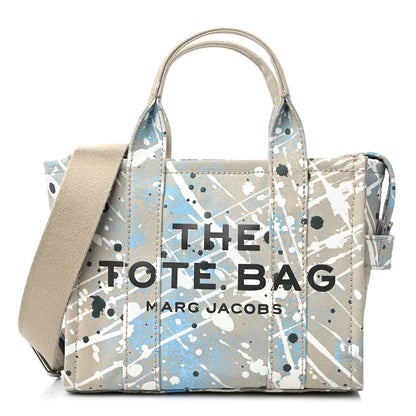 Marc Jacobs Canvas Splatter Mini The Tote Bag Brown Rice Multi 1 of 14