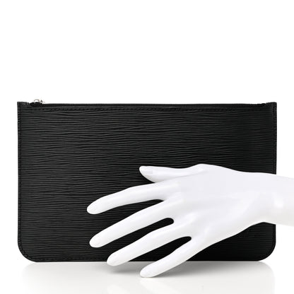 Louis Vuitton Epi Neverfull Pochette MM GM Black 2 of 8