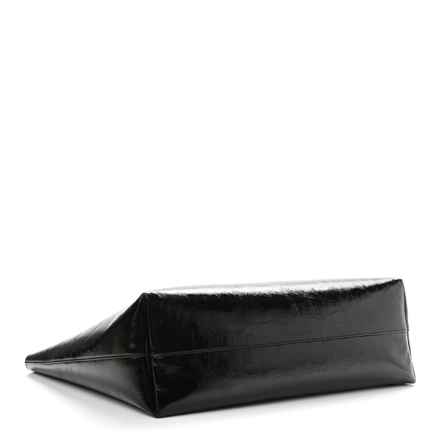 Saint Laurent Patent Calfskin Large Shopping Tote Black 5 of 14
