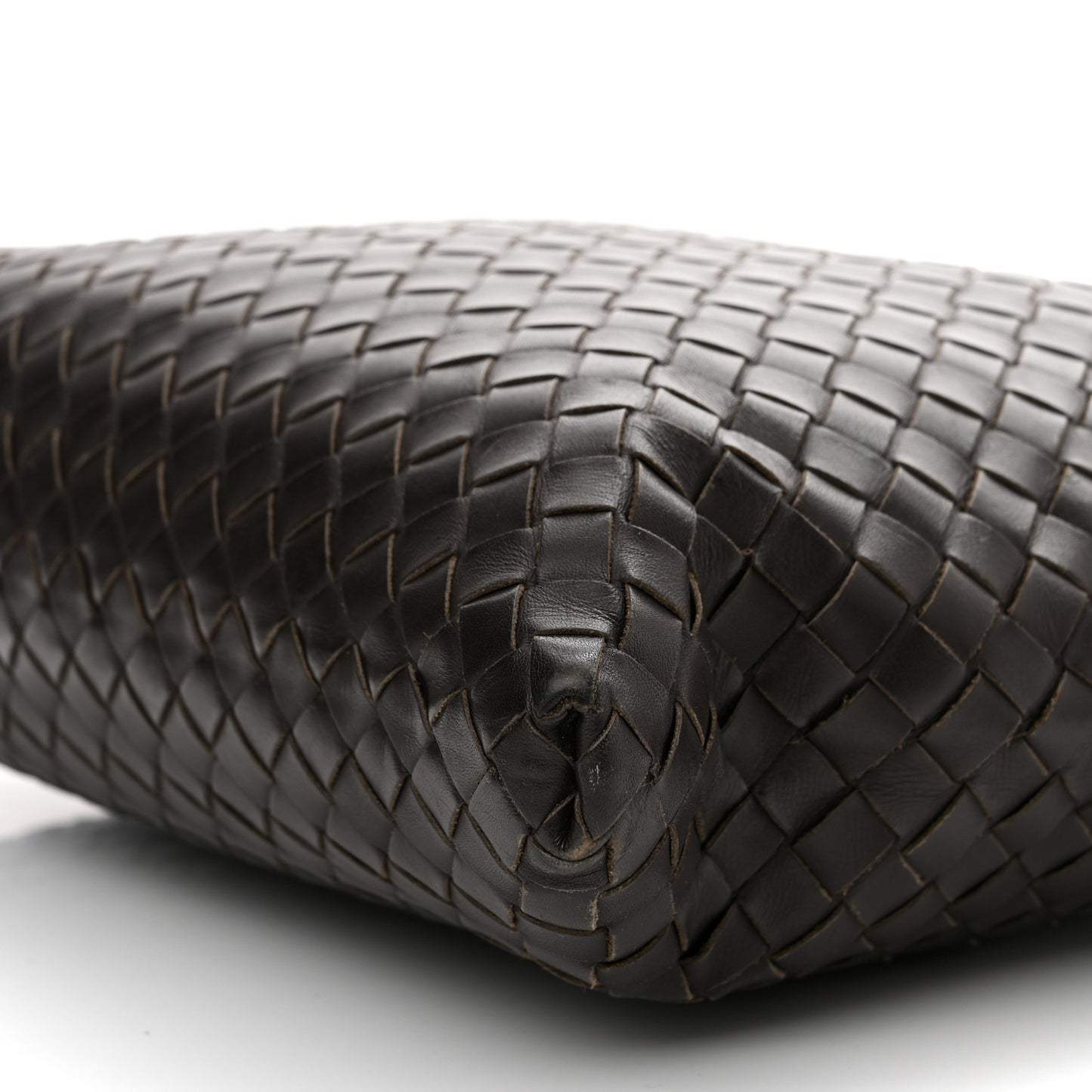 Nappa Intrecciato VN Crossbody Messenger Bag Ebano
