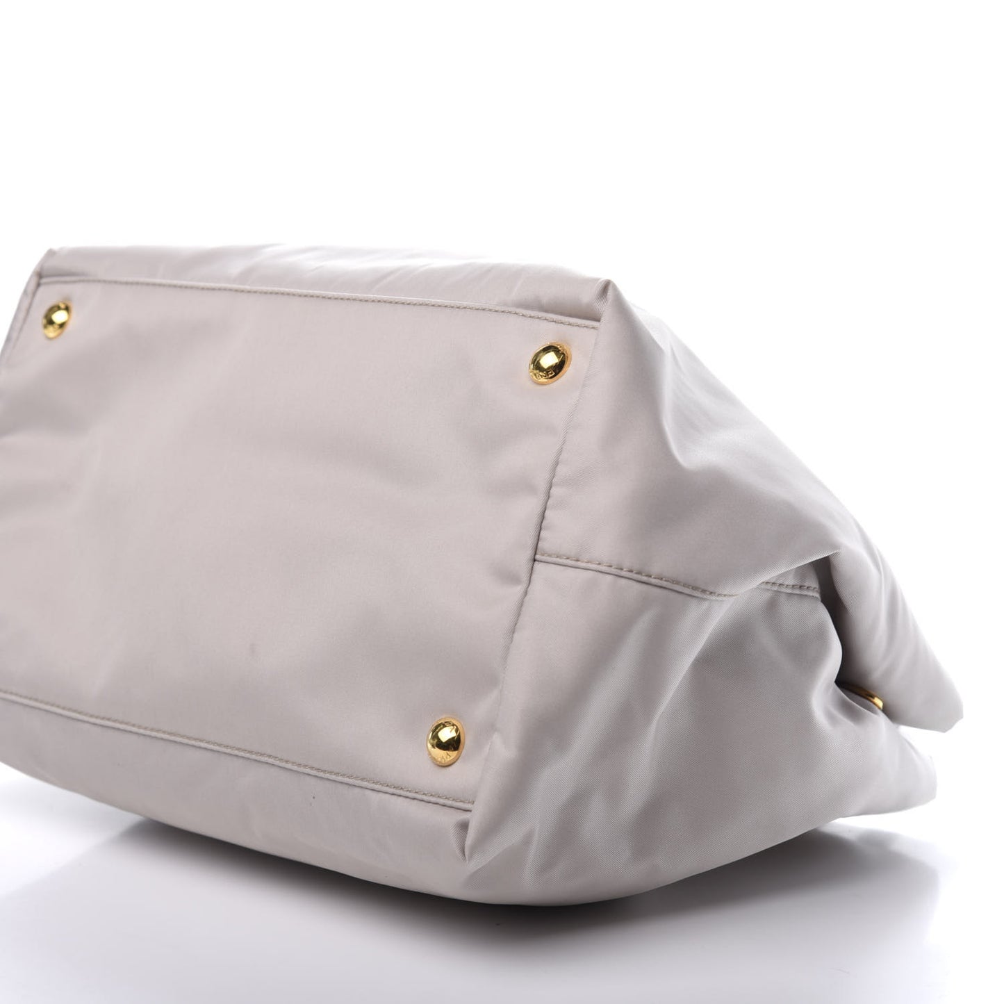 Nylon Tessuto Fiocco Bow Tote Grey