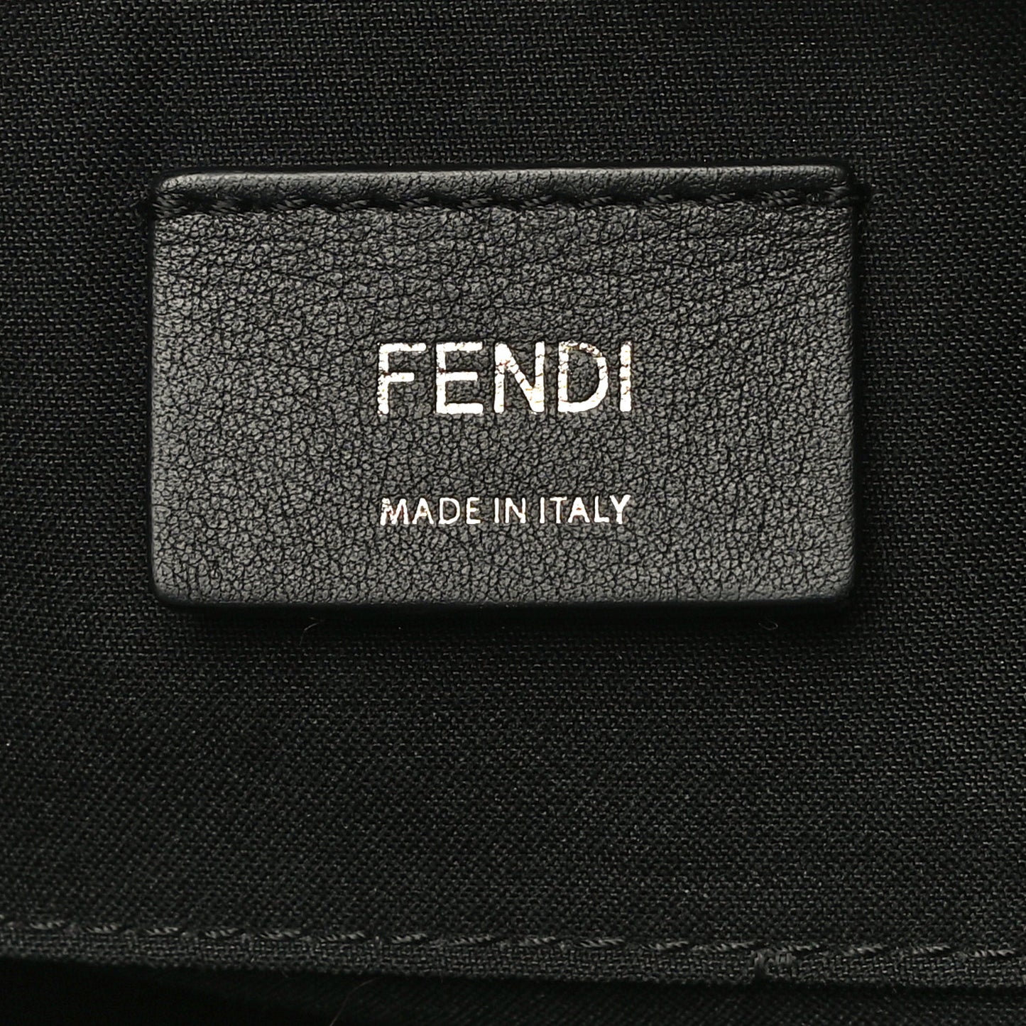 Vitello Century F is Fendi Bi-Color FF 1974 Embossed Camera Case Maya Black
