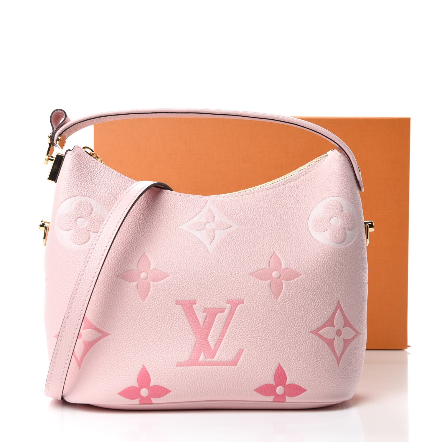 Louis Vuitton Empreinte Monogram Giant By The Pool Marshmallow Hobo PM Bouton De Rose 11 of 11