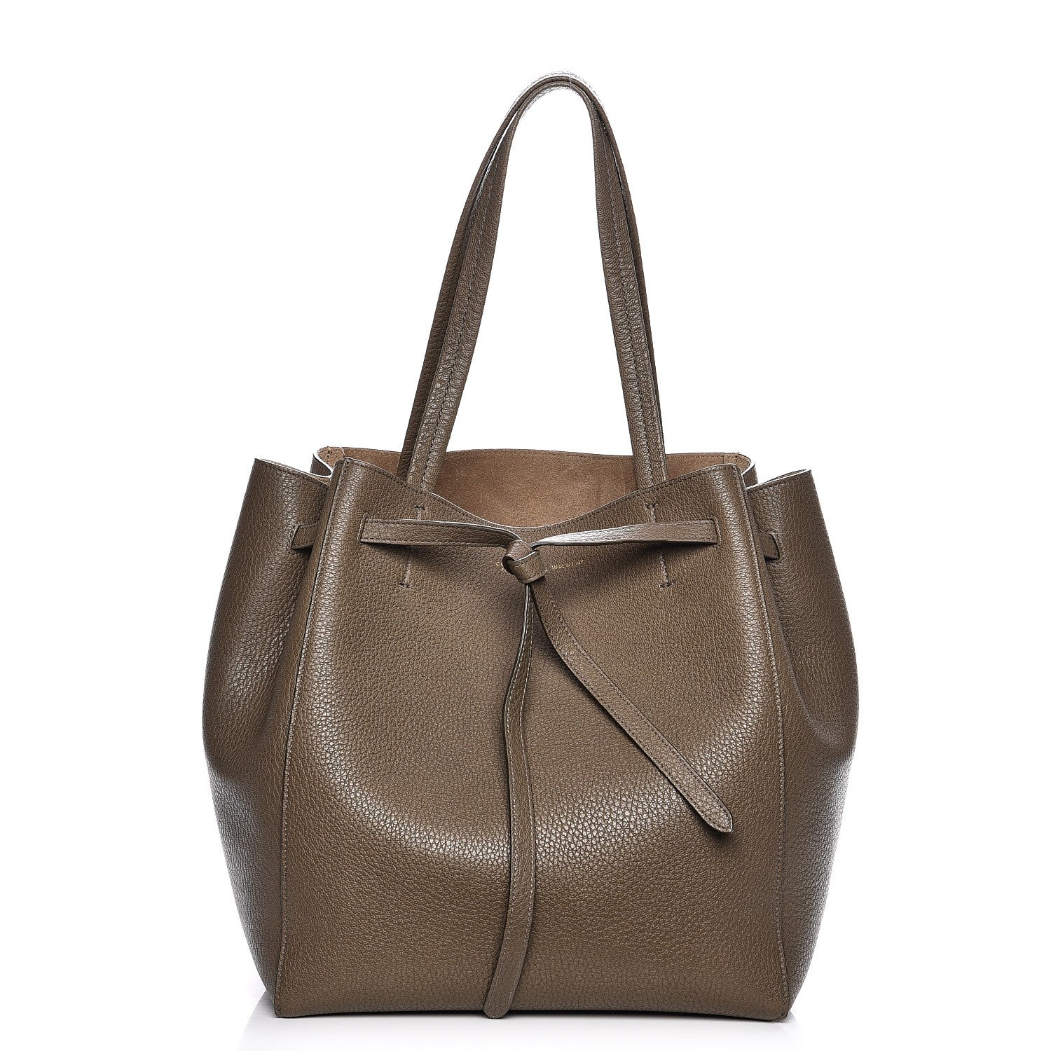 Celine Soft Grained Calfskin Small Belt Cabas Phantom Taupe 1 of 7