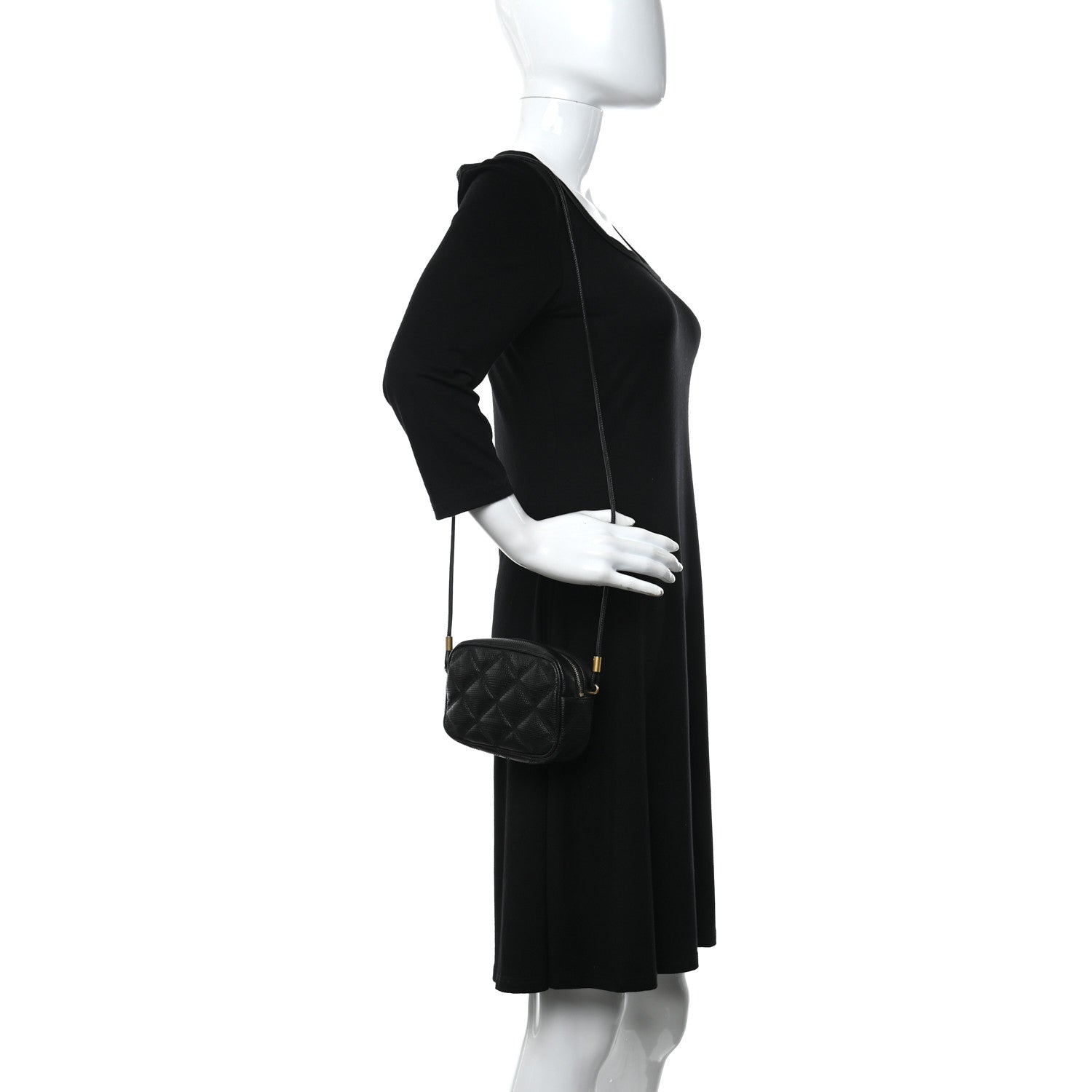 Saint Laurent Lizard Becky Camera Bag Black 2 of 11