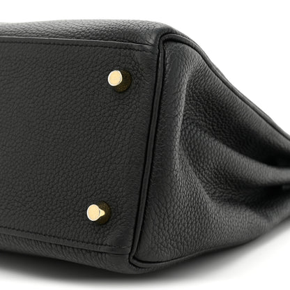 Hermes Togo Kelly Retourne 28 Black 7 of 19
