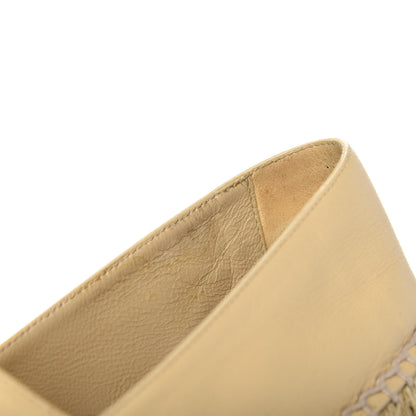 Chanel Lambskin CC Espadrilles 36 Beige Black 10 of 13