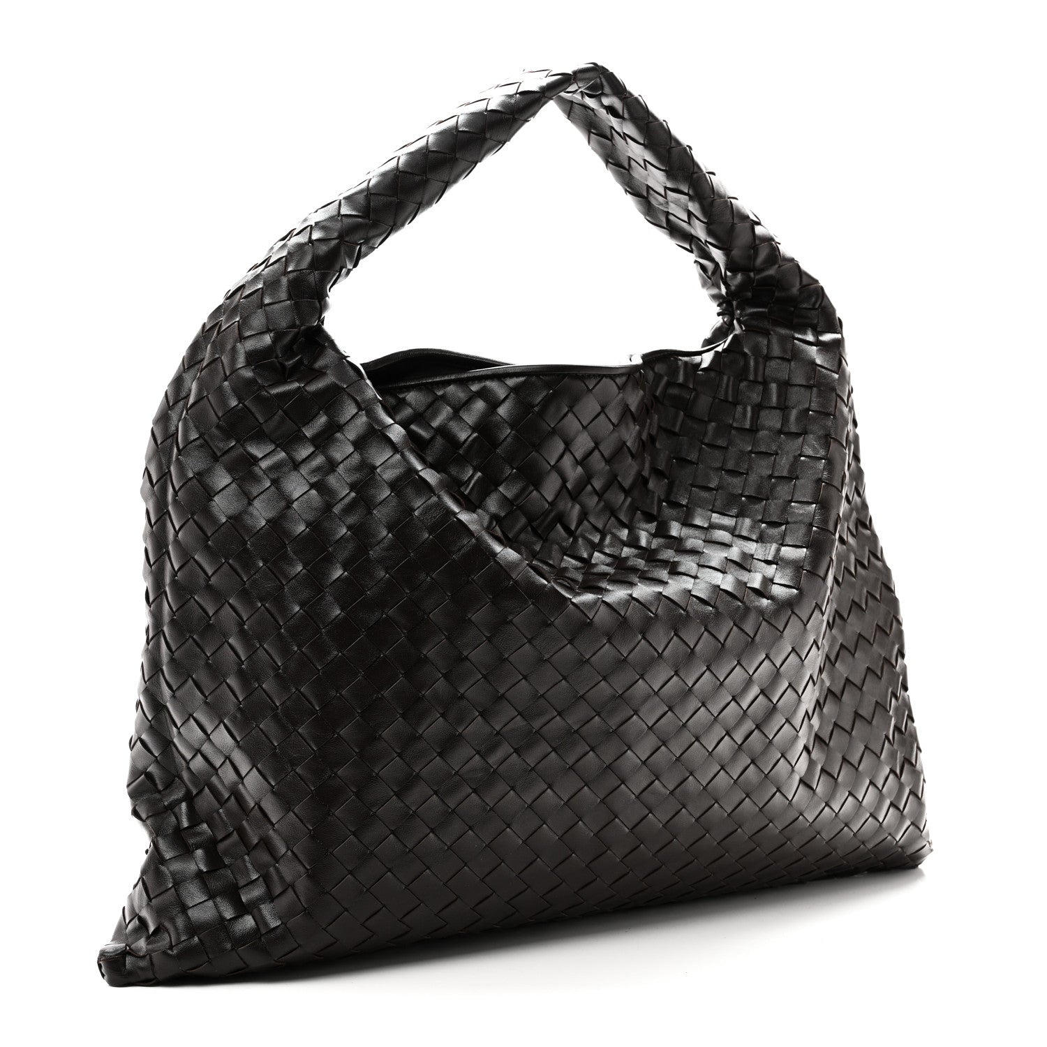 Bottega Veneta Calfskin Intrecciato Large Hop Fondant 2 of 8