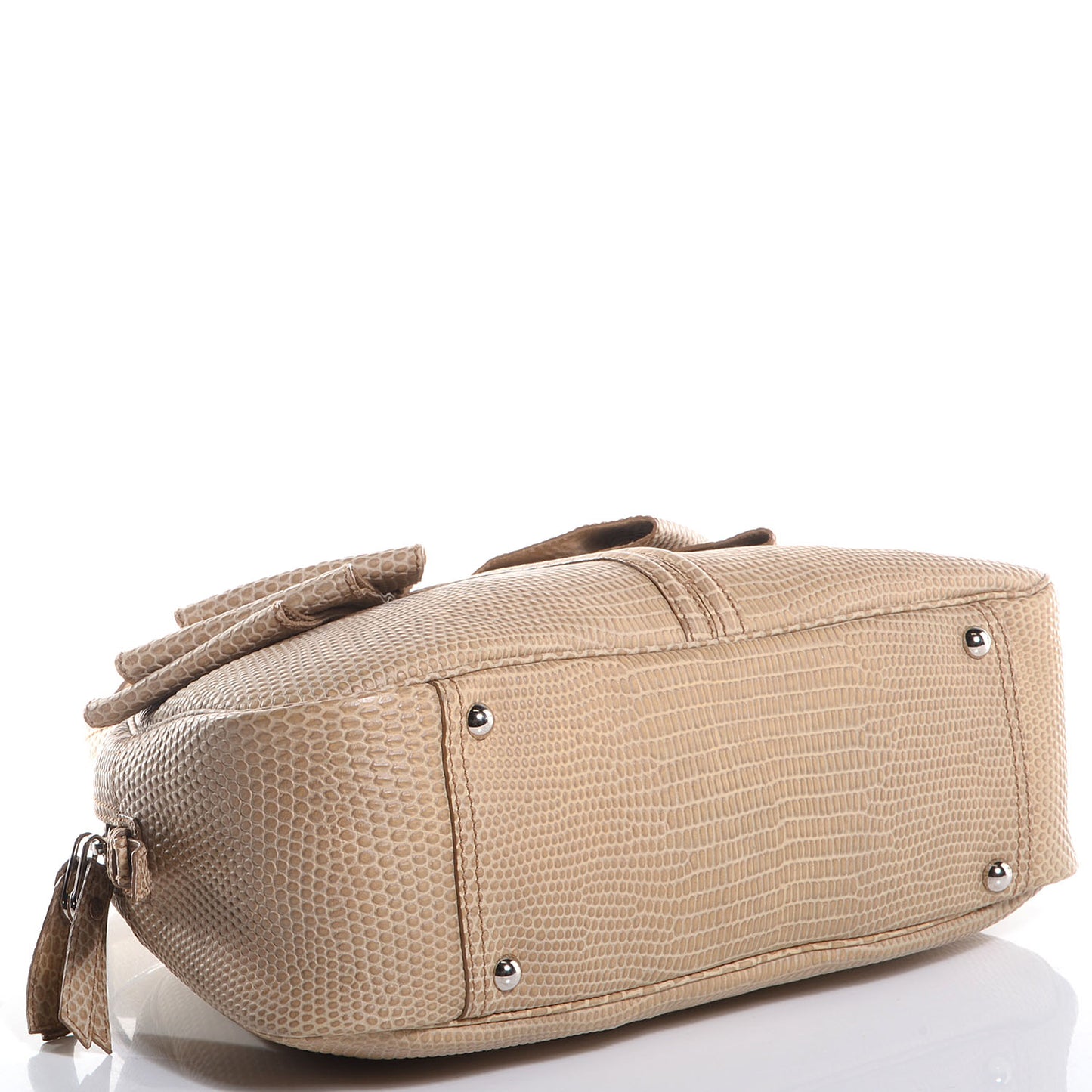 Lizard Embossed Medium Y Bow Bowler