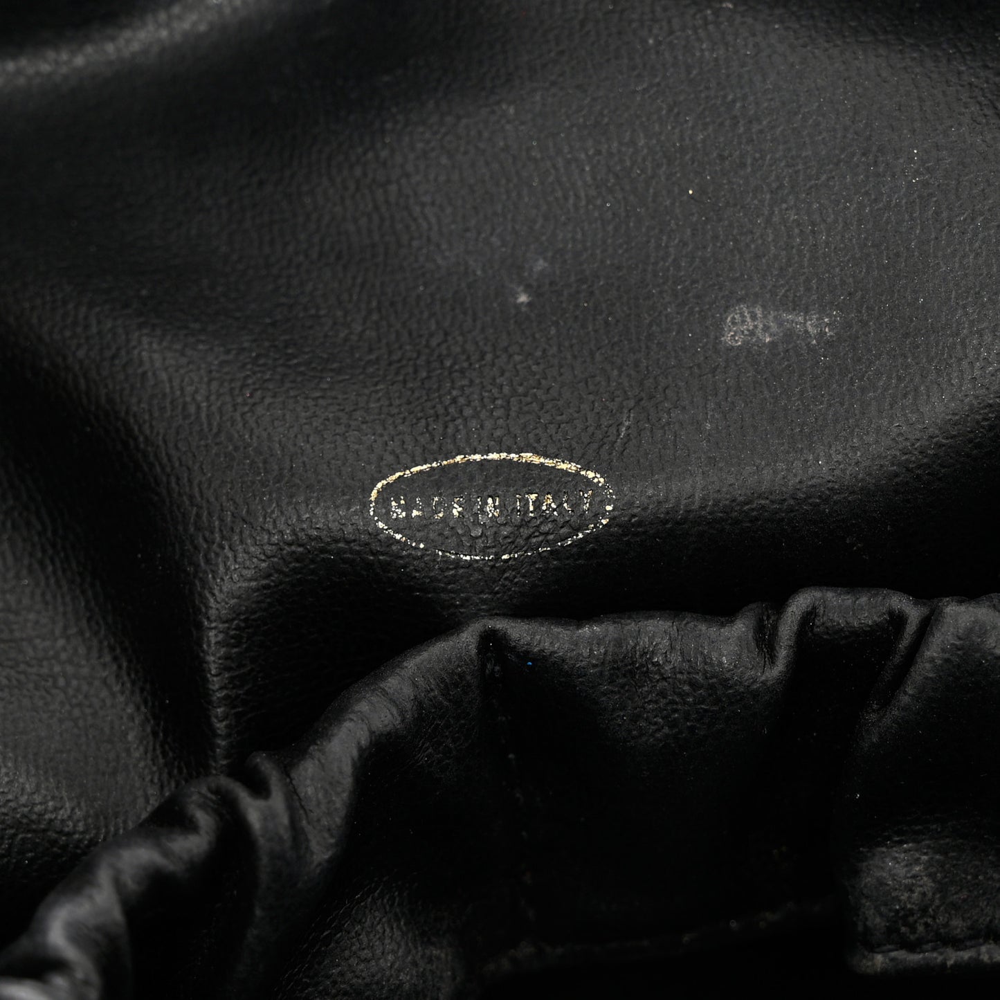 Lambskin Quilted Cosmetic Case Black