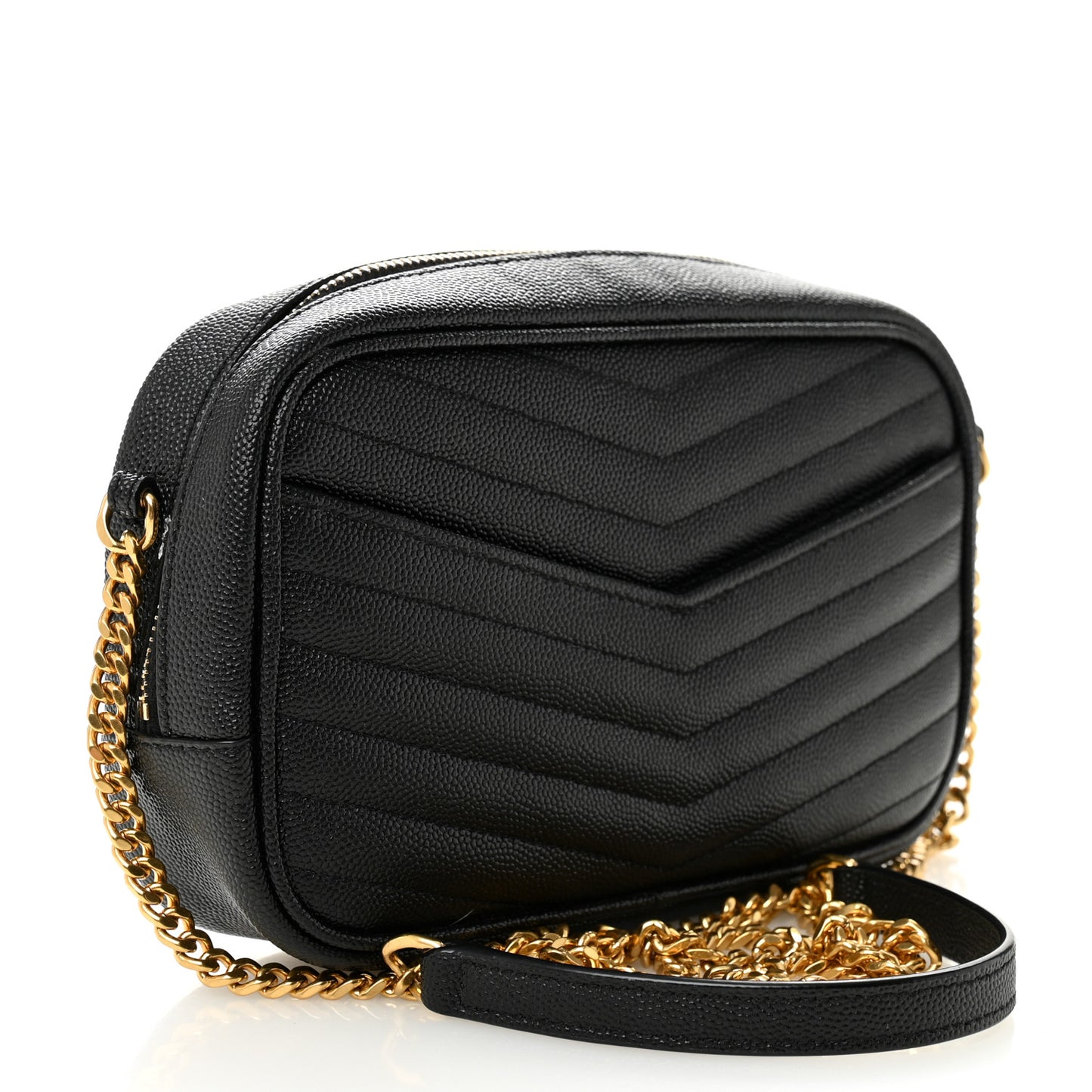 Grain De Poudre Matelasse Monogram Mini Lou Camera Bag Black
