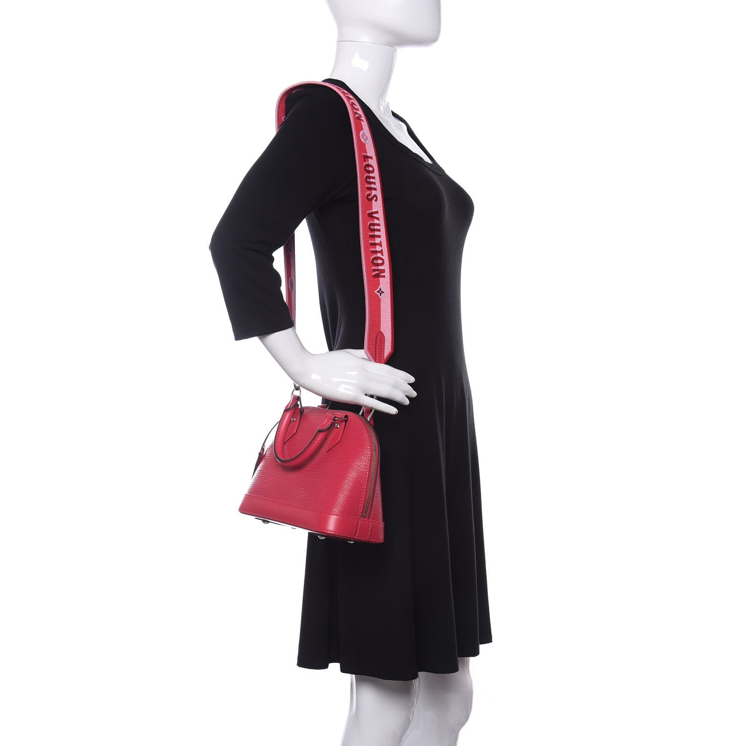 Louis Vuitton Epi Jacquard Alma BB Rose Pondicherry 2 of 8