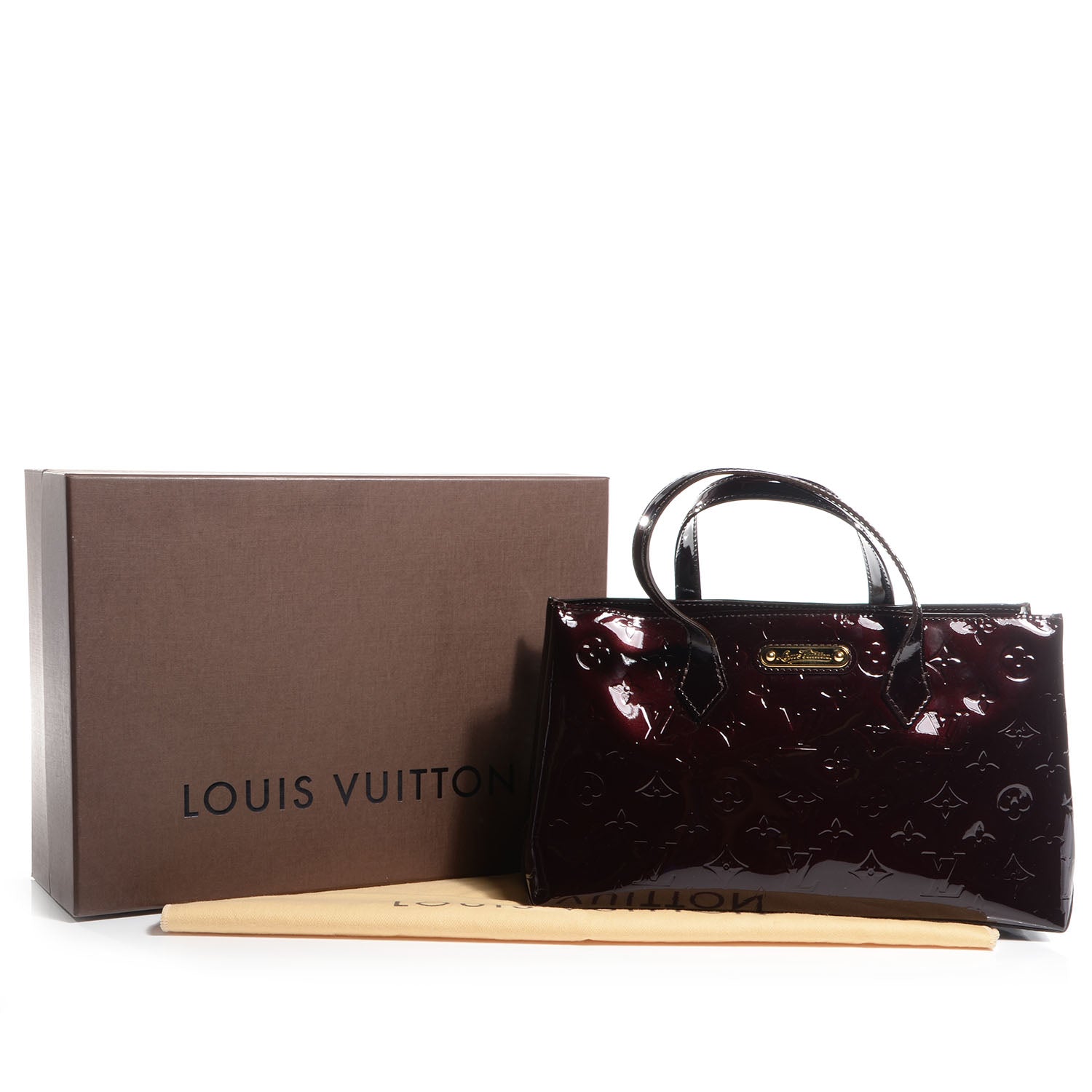 Louis Vuitton Vernis Wilshire PM Amarante 8 of 8