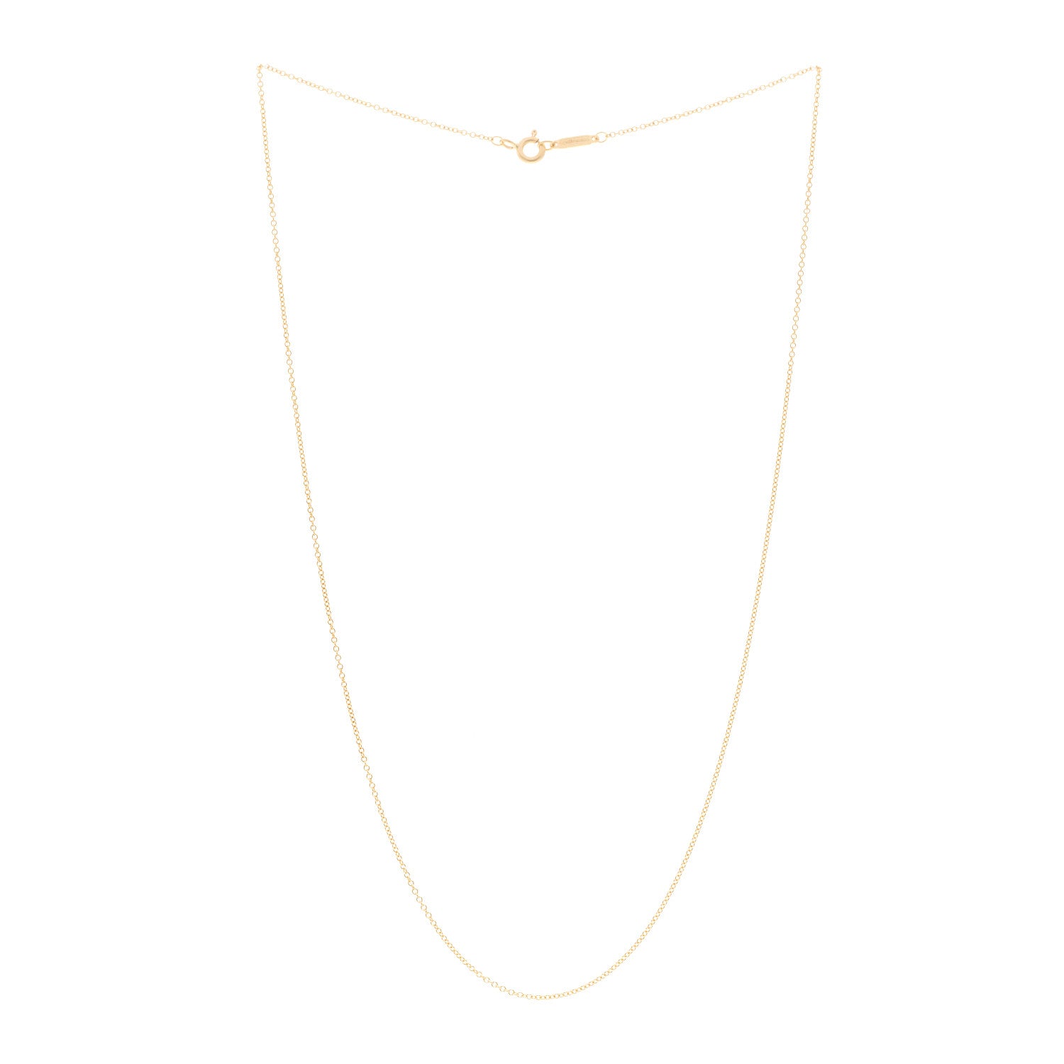 Tiffany 18K Yellow Gold Chain Necklace 18" 3 of 4