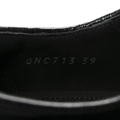 Prada Spazzolato Lace Up 50mm Loafers 39 Black 9 of 9