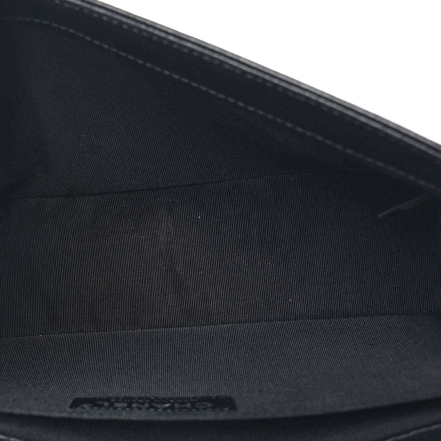 Lambskin Iridescent PVC Chevron Quilted Medium Boy Flap Black Silver