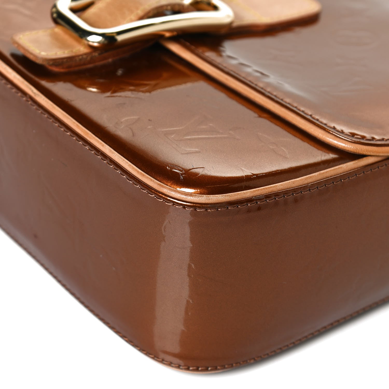 Louis Vuitton Vernis Christie GM Bronze 10 of 13