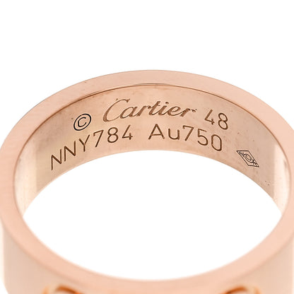 Cartier 18K Pink Gold 5.5mm LOVE Ring 48 4.5 4 of 4