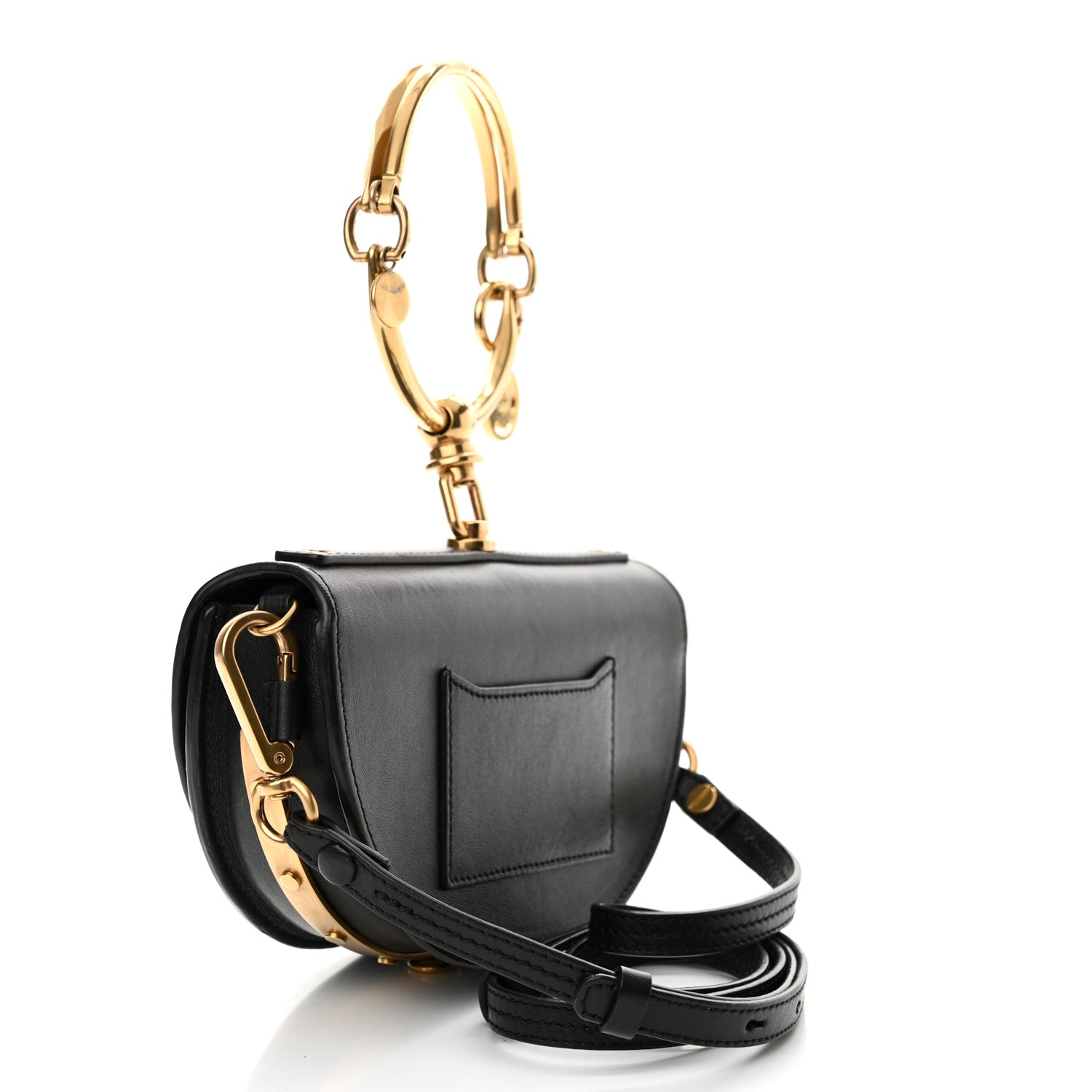 Chloe Calfskin Small Nile Bracelet Minaudiere Bag Black 3 of 14