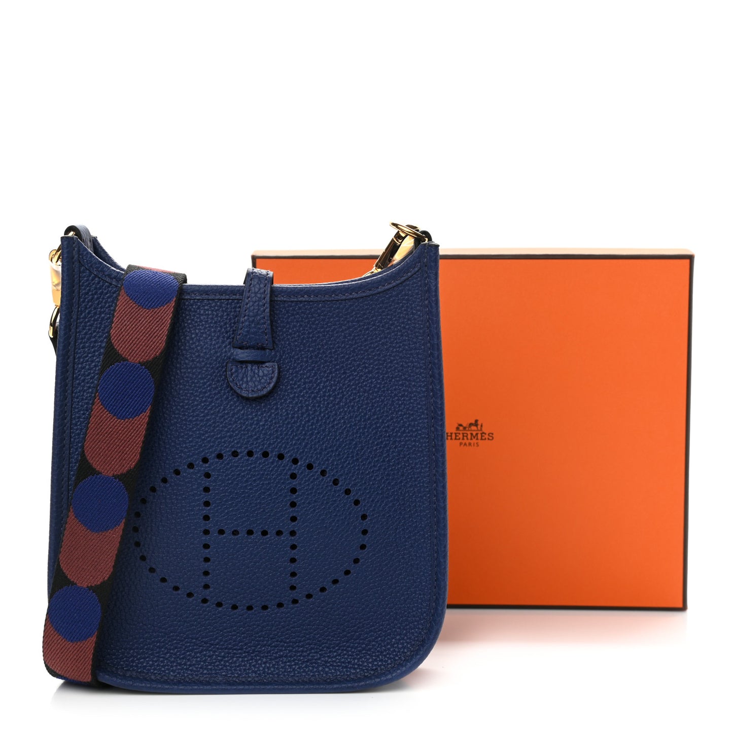 Taurillon Clemence Flipperball Sangle Evelyne TPM Bleu Saphir Black Bleu Saphir