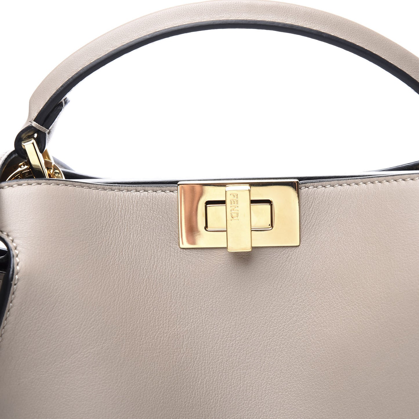 Vitello Medium Peekaboo Iconic Essentially Satchel Grey