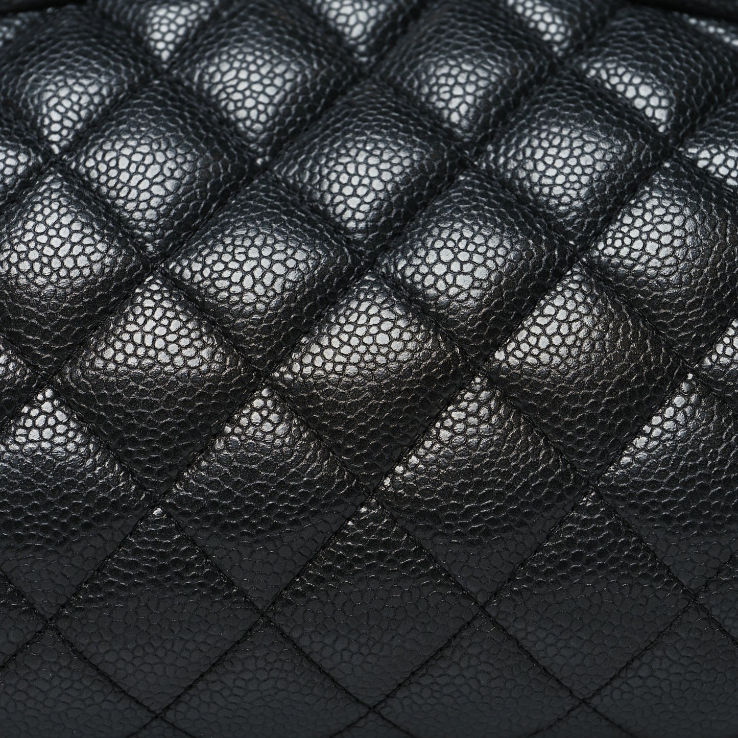 Caviar Quilted Timeless Clutch Black