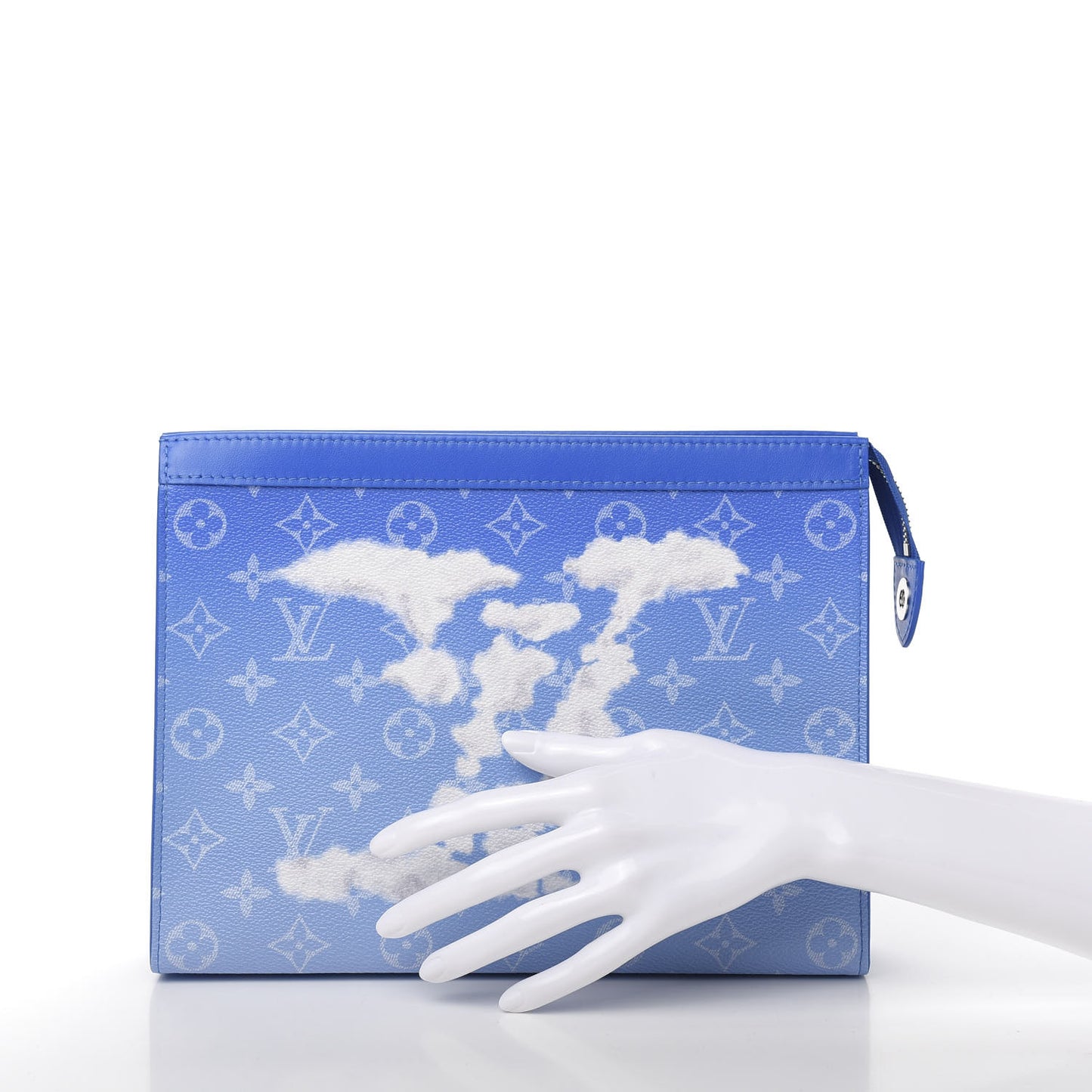 Monogram Clouds Pochette Voyage MM A4 Blue